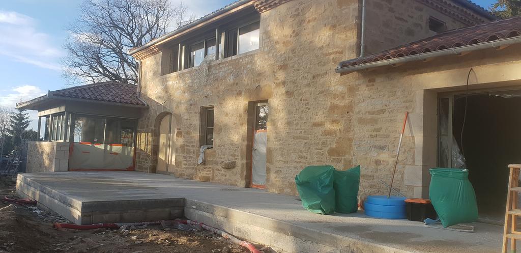 Chantier au Moulin de Sérygnac à Lunan